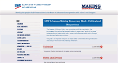 Desktop Screenshot of lwv-arkansas.org