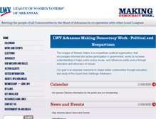 Tablet Screenshot of lwv-arkansas.org